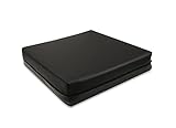 PEPE Mobility - Antidekubitus Sitzkissen Rollstuhl (42 x 42 x 8 cm), Orthopädisch, Memory Foam, Dekubitus Schwarz -...