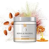 LoWell® 500g Körperpeeling aus Meersalz für Dusche und Sauna - Peeling mit pflegendem Jojobaöl - Body Scrub - Honig...
