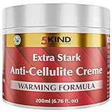 5Kind Extra Stark Anti-Cellulite Creme 200 ml – Natürliche wärmende Formel gegen Cellulite – Straffende Creme...