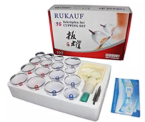 Schröpfgläser Silikon und Glas